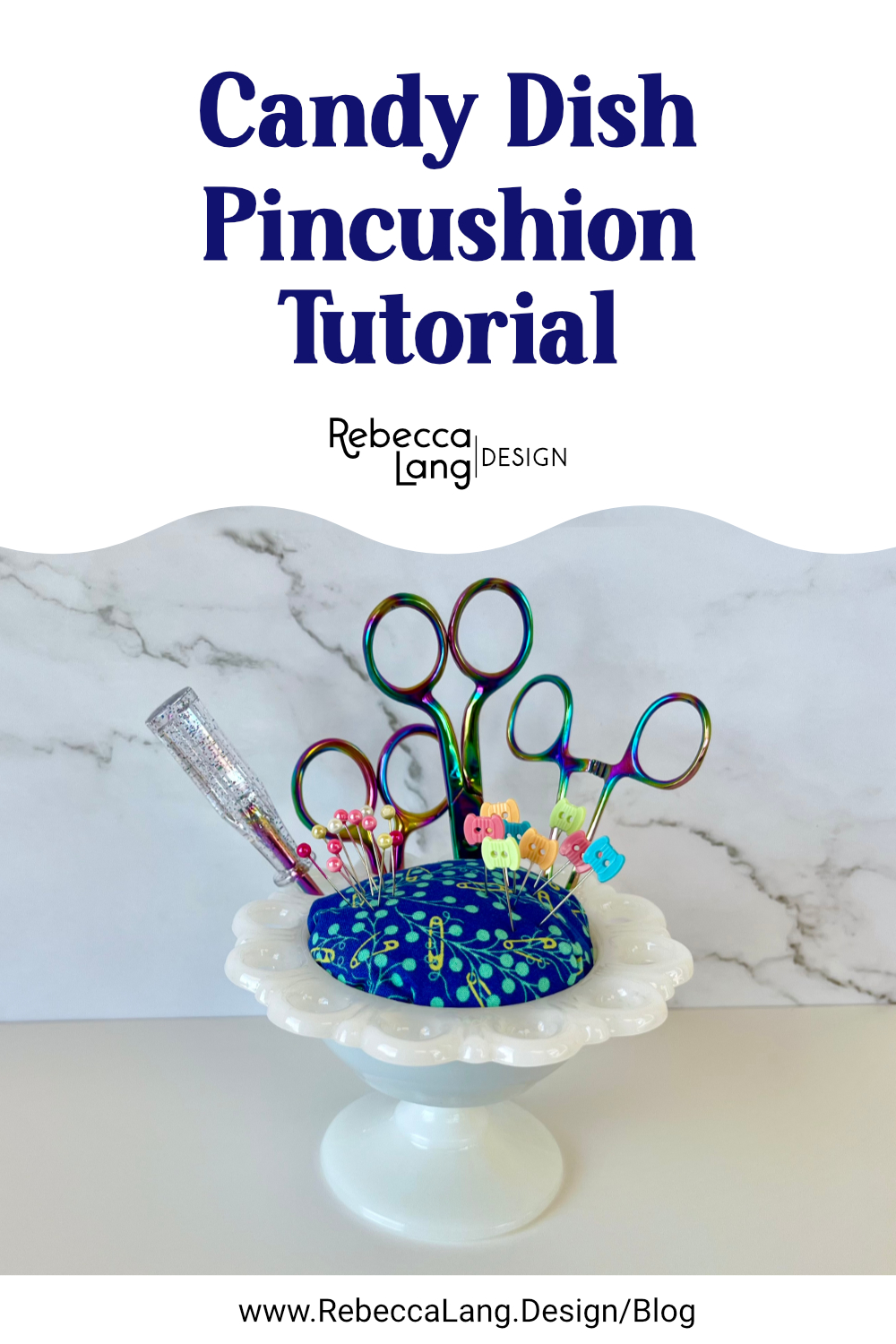 Candy Dish Pincushion Tutorial Pinterest